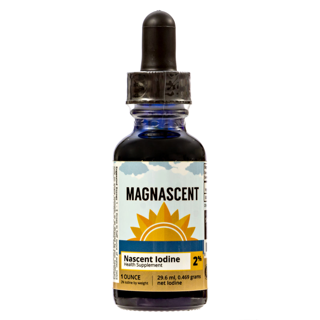 MagnaScent Iodine supplement bottle on a white background